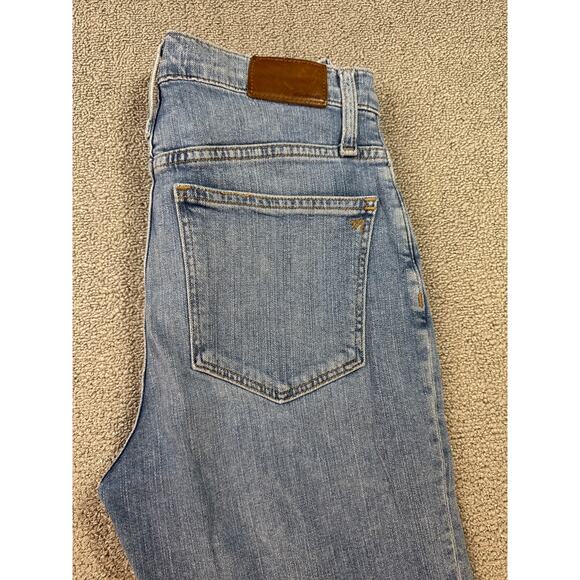 Madewell Classic Straight Jean Distressed Denim High Rise Size 26 - Picture 5 of 11